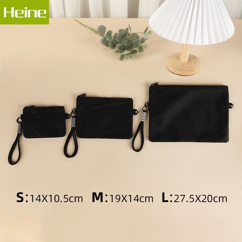 Heine 海恩 WIN-269 雙層拉鍊收納包 防潑水材質 附手挽繩 旅用收納袋 藍芽耳機收納包 3件套-規格圖11