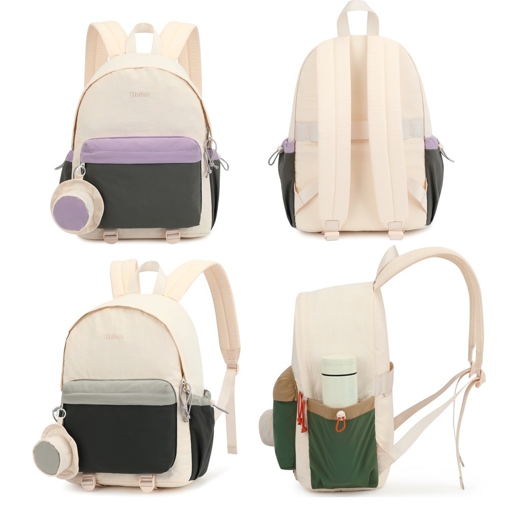 Heine 海恩 WIN-268 輕旅自由行背包 防潑水 多功能電腦後背包 14吋日系拼接/輕量化後背包-細節圖4