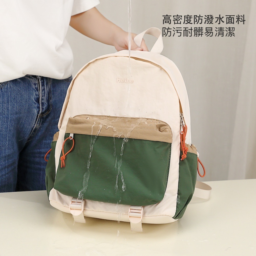 Heine 海恩 WIN-268 輕旅自由行背包 防潑水 多功能電腦後背包 14吋日系拼接/輕量化後背包-細節圖7