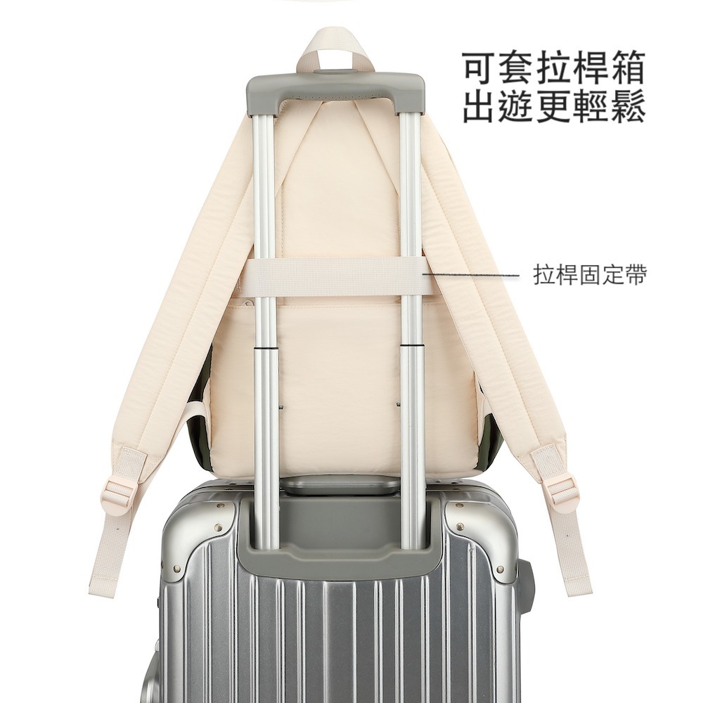 Heine 海恩 WIN-268 輕旅自由行背包 防潑水 多功能電腦後背包 14吋日系拼接/輕量化後背包-細節圖8