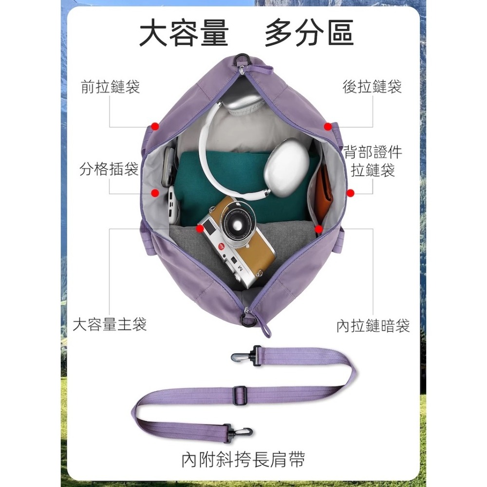 Heine 海恩 WIN-280 大容量摺疊旅行袋 15秒快收 擴充手提袋 健身包 飛機包 可套行李箱拉桿使用 出國用-細節圖6