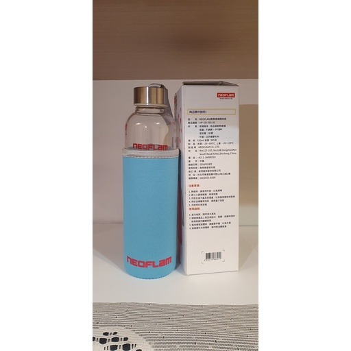 NEOFLAM 耐熱玻璃隨身壺550ml(耐熱400℃)-藍色-細節圖2