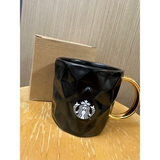 全新現貨(正品)Starbucks星巴克黑多角切面女神馬克杯