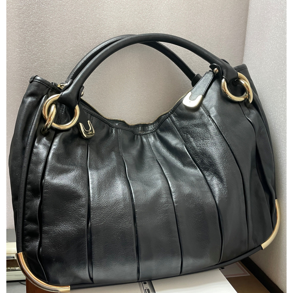 (可議價)BALLY BLACK TOTE BAG-細節圖5