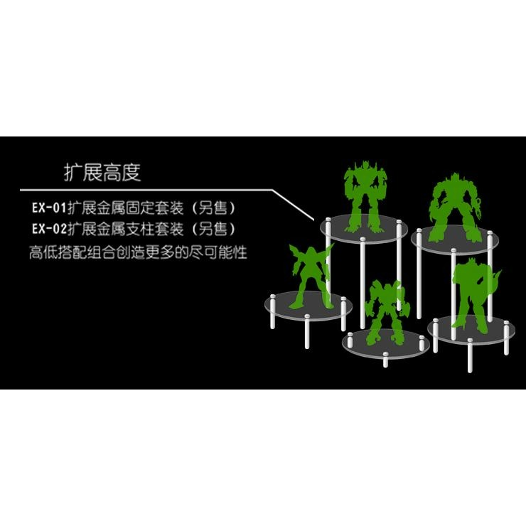 【奶熊屋】多功能壓克力展示台階 圓形-細節圖10