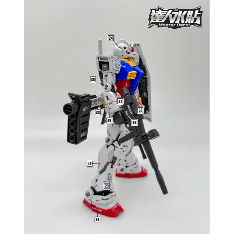 【奶熊屋】大林【奶熊屋】大林【DL】RG 1/144 RX-78-2 鋼彈 Ver.2.0 專用水貼-細節圖3