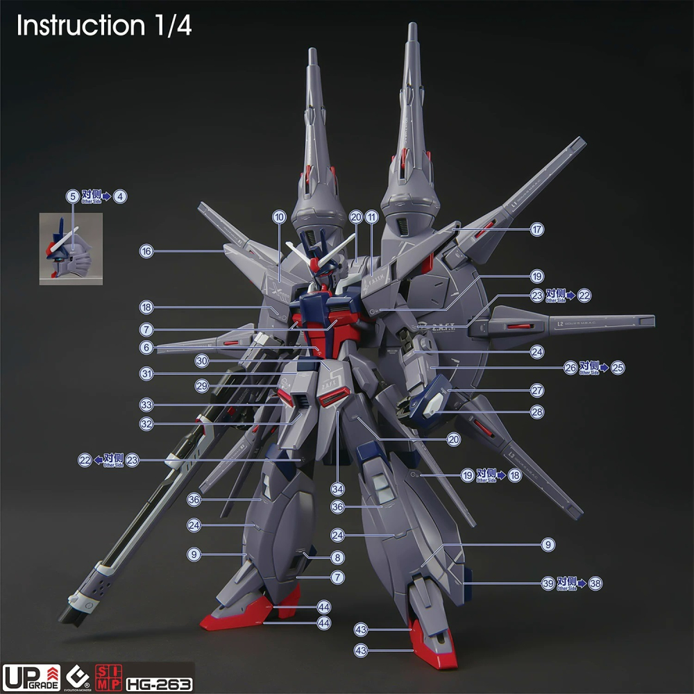 【奶熊屋】EVO HG 1/144 鋼彈SEED DESTINY傳說鋼彈 專用水貼-細節圖3