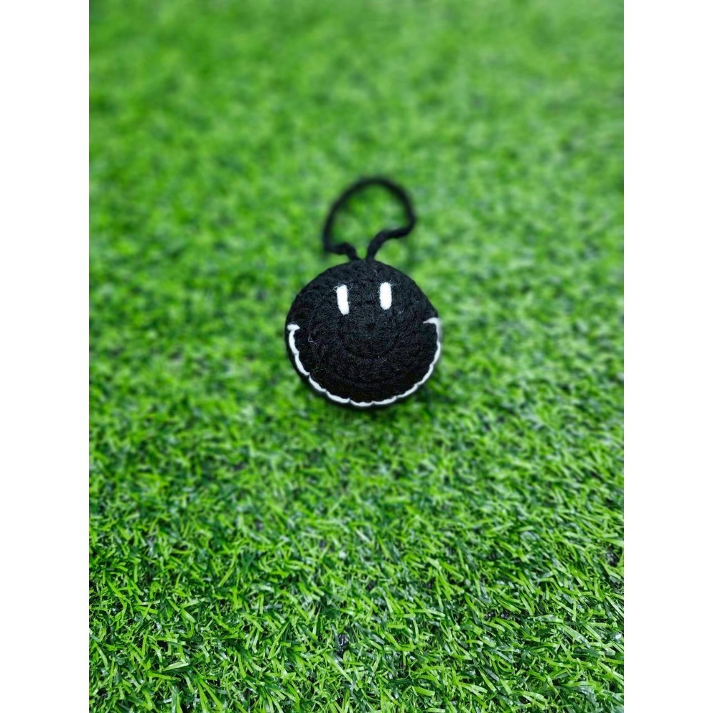 【⭕現貨⭕】泰國 恰圖恰編織 手工編織 笑臉掛飾（黑白笑臉／黃色微笑款）-規格圖3