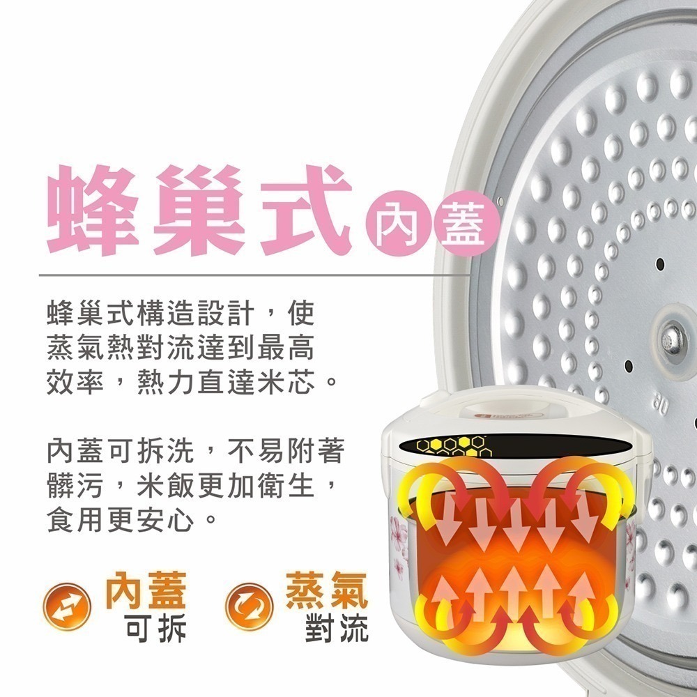 大家源 小家庭首選 六人份電子鍋 TCY-3016-細節圖4