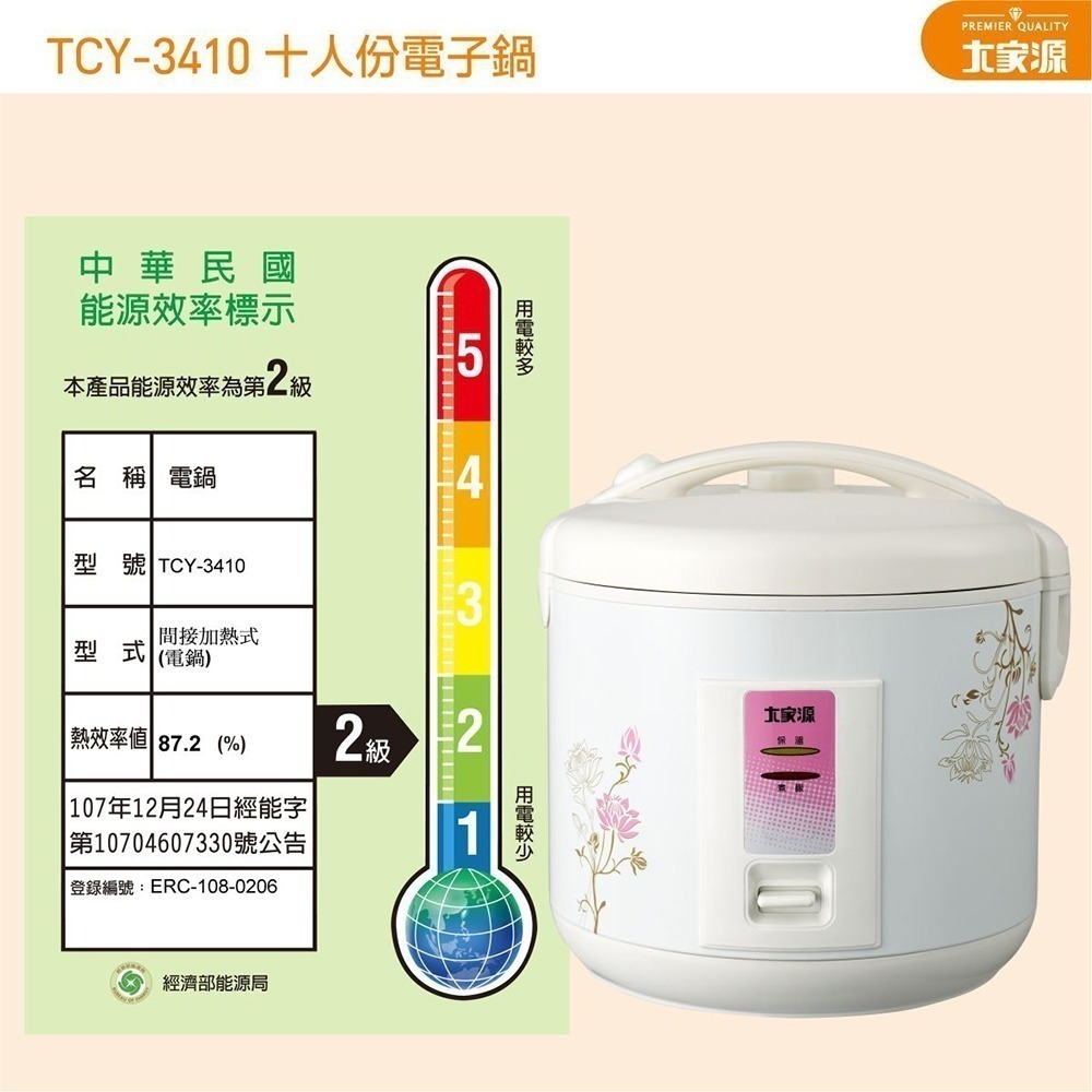 ♨️銷售NO.1 大家源 十人份多功能電子鍋 TCY-3410-細節圖10