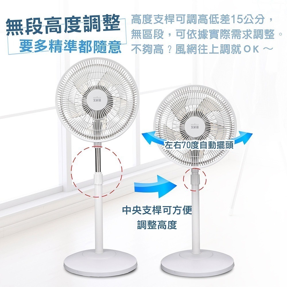 大家源 14吋立扇(新品)TCY-851405-細節圖6