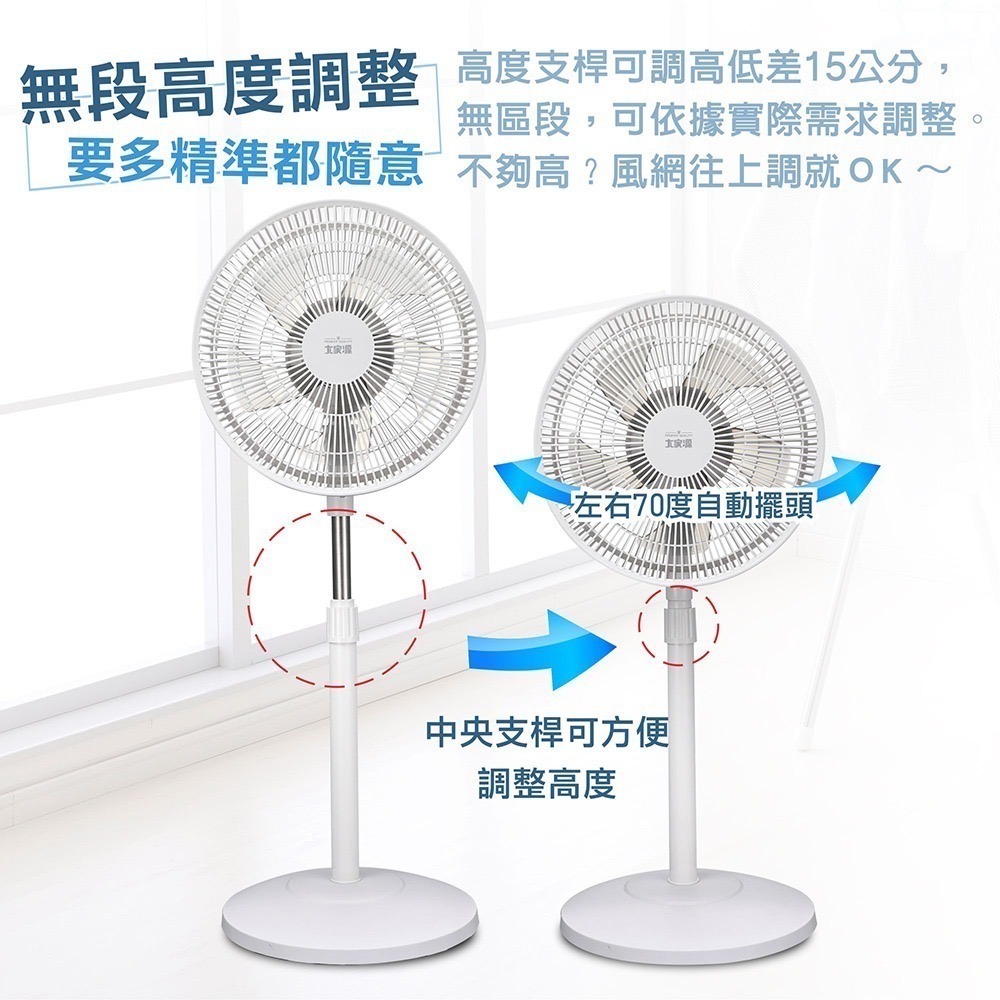 大家源 14吋立扇(新品)TCY-851405-細節圖6