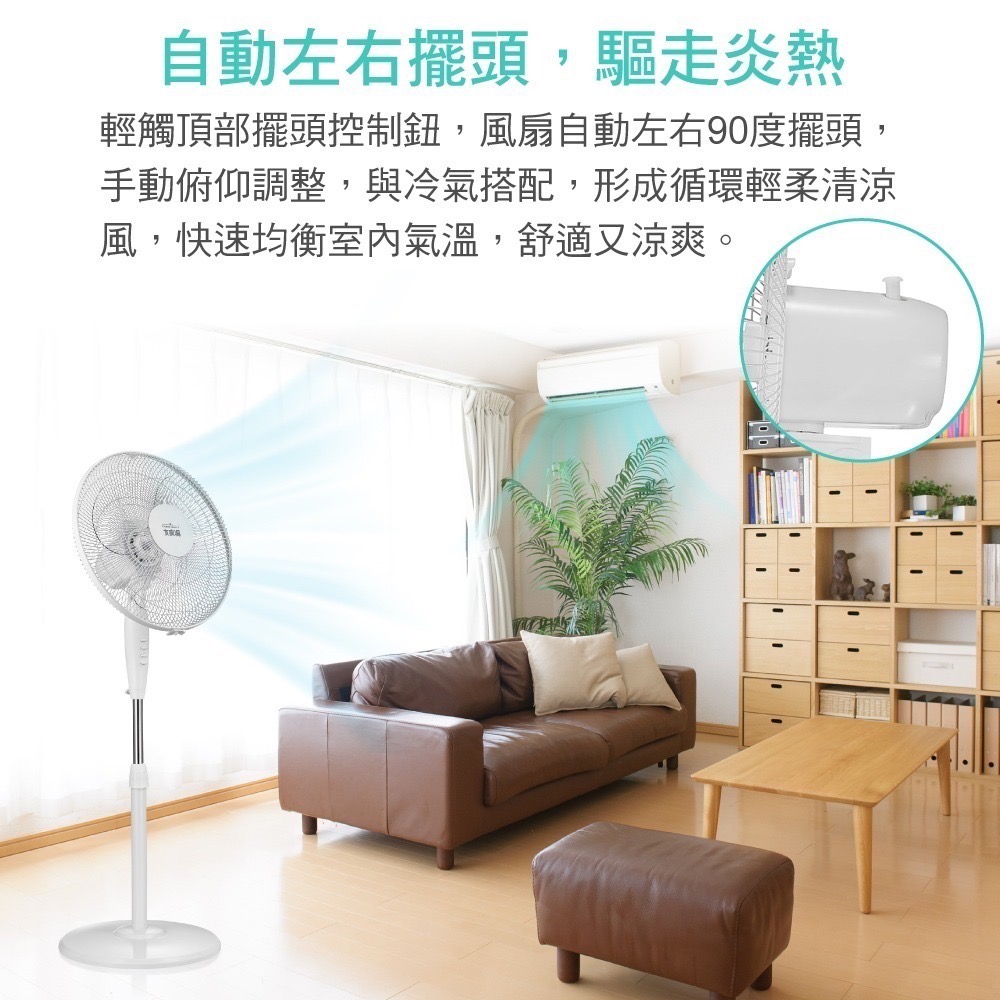 ✨現貨✨大家源 16吋立扇/涼風扇/電扇 TCY-851601-細節圖5