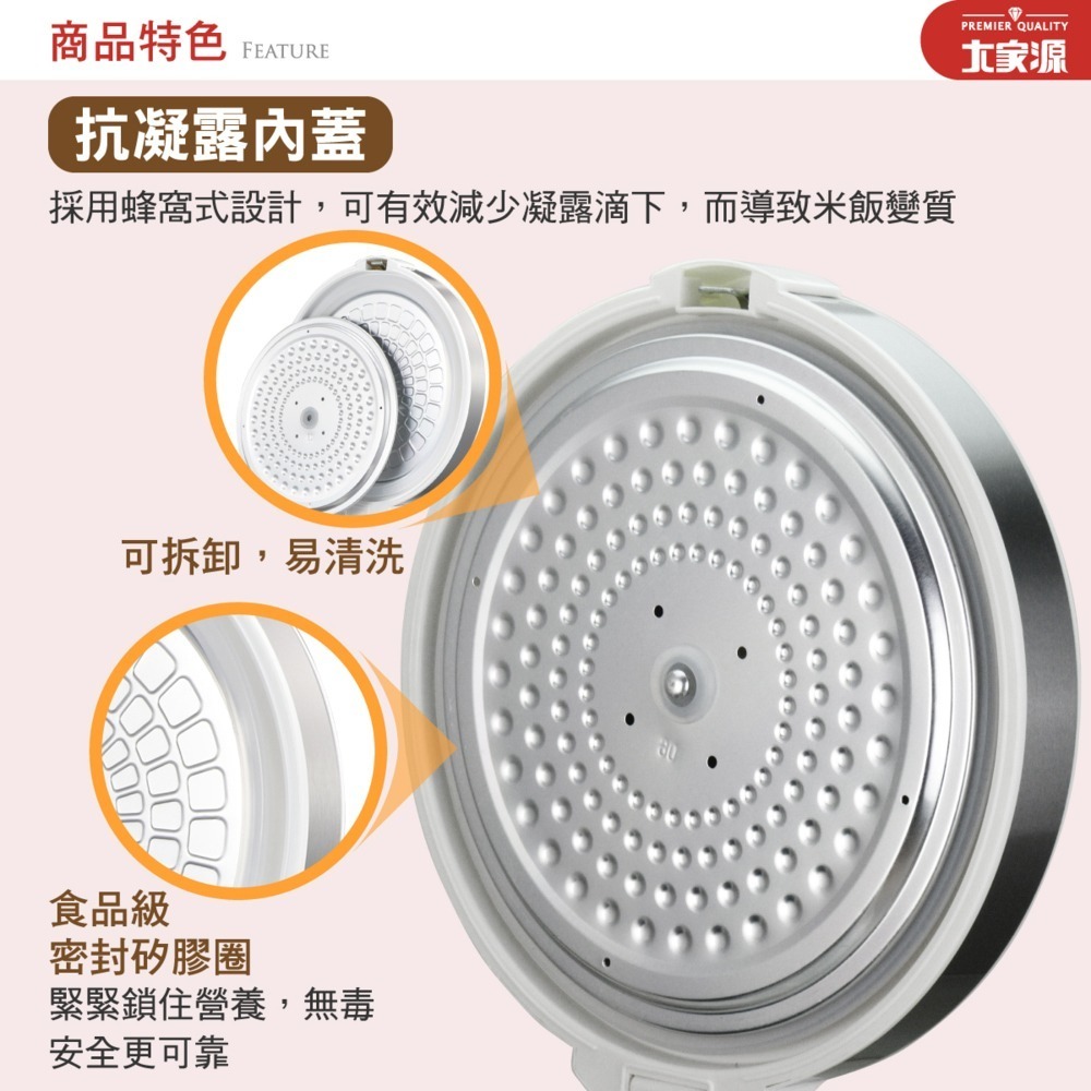 【福利品】 大家源 六人份不鏽鋼電子鍋 TCY-3006-細節圖4