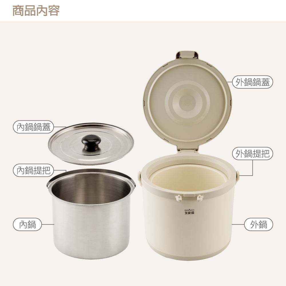 ✨超取限1台✨節能專家 新品上市 TCY-912501 304不鏽鋼節能燜燒鍋5L-細節圖8