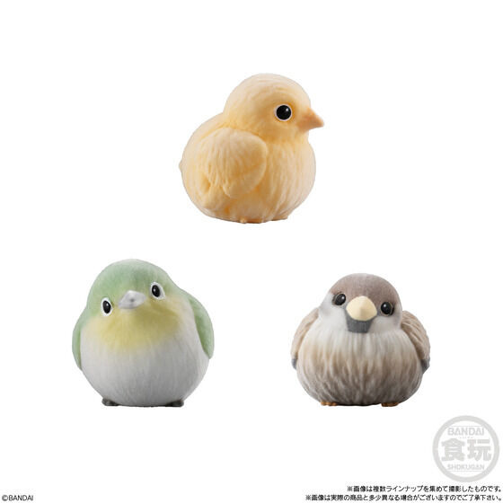 BANDAI 植絨掌上好朋友 銀喉長尾山雀 企鵝 貓頭鷹 文鳥 公仔盒玩-細節圖8