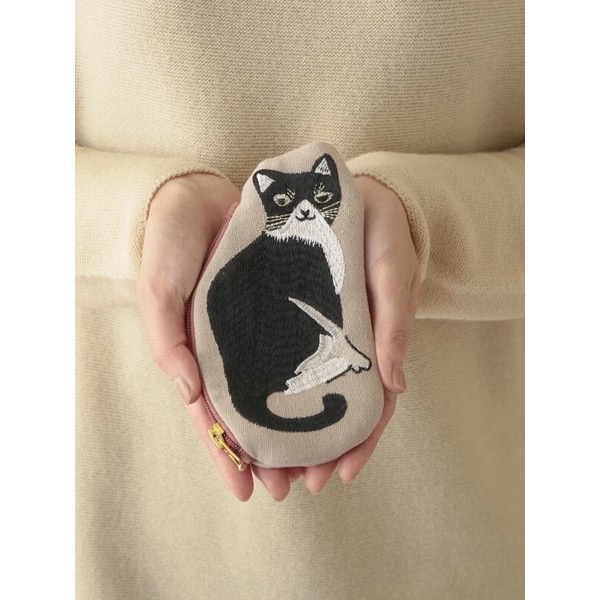 COTTAGE 日本人氣商品 / 🐈 刺繡 / 萬用包-細節圖3