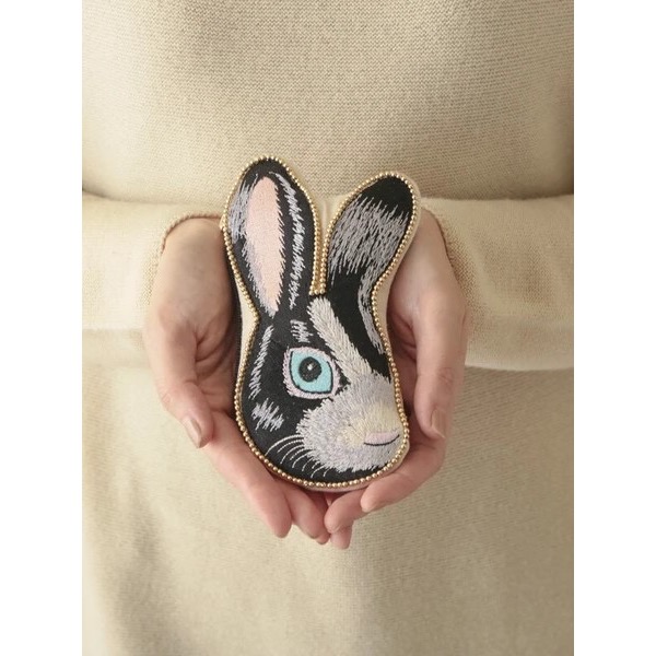 COTTAGE 日本獨有設計 / 🐰刺繡 / 萬用包-細節圖4