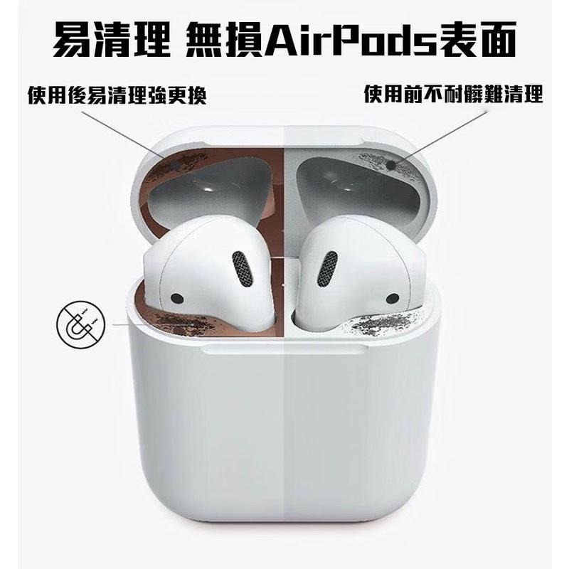 【ND小舖】AirPods 耳機防塵貼 金屬質感 保護貼 防塵貼片 防塵貼紙 適用 Airpods Pro2 3代-細節圖3