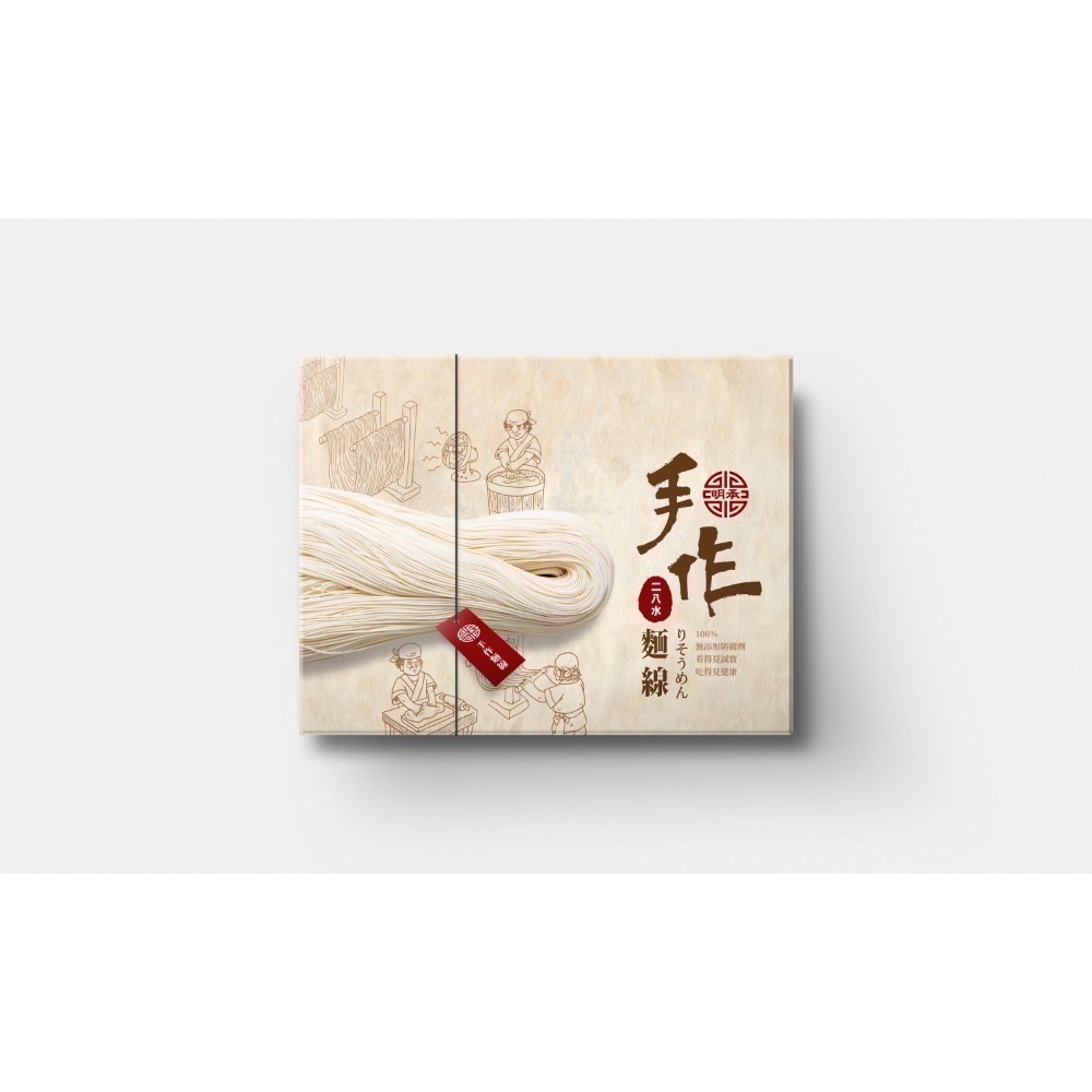 明承手作麵線禮盒6入（附提袋）-細節圖4