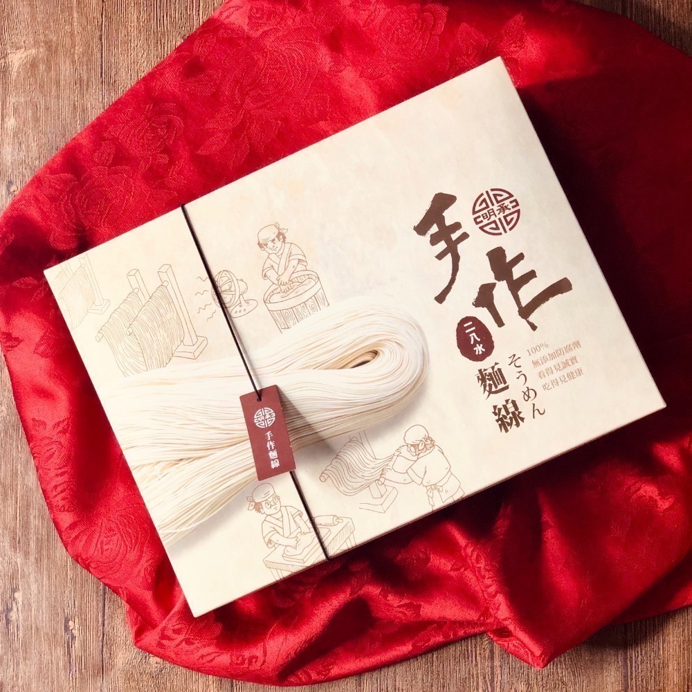 明承手作麵線禮盒6入（附提袋）-細節圖5