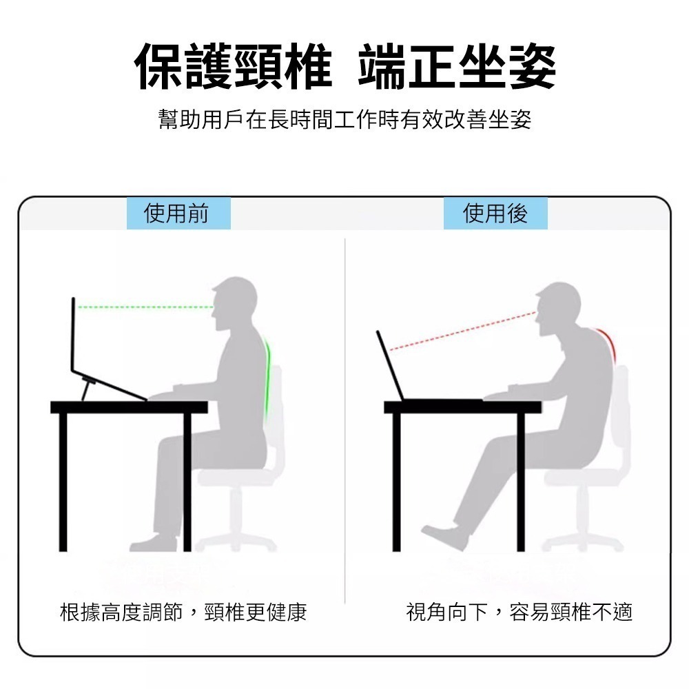 逸奇MD21鋅合金可調角度筆電支架 雙檔可調 筆電支架 散熱支架 鋅合金支架 手機支架 筆電散熱 隱形折疊-細節圖5