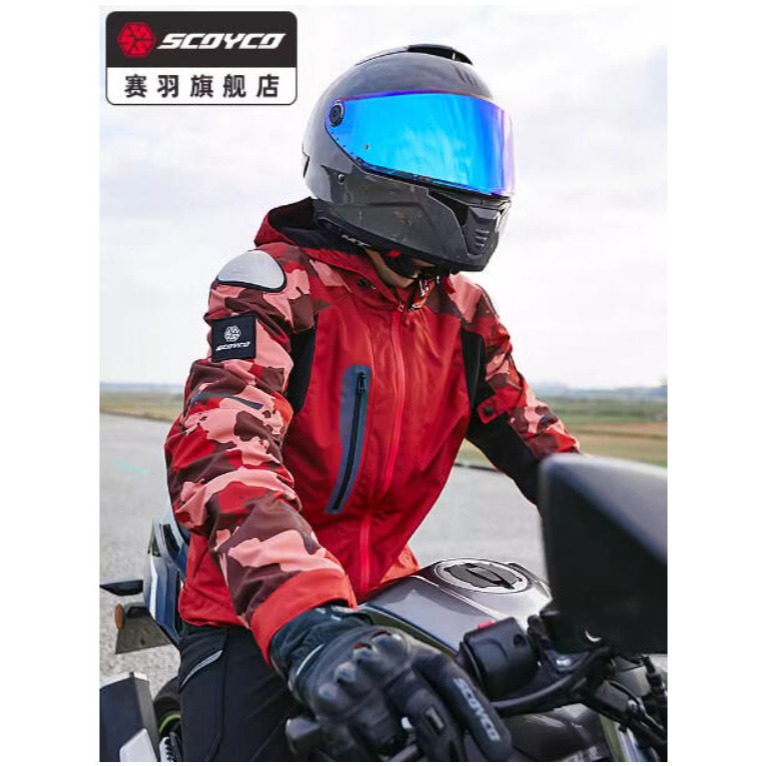 官方原裝｜MOTO_R東北騎士｜Scoyco賽羽JK183烈焰 秋冬季透氣防護迷彩臂騎士套裝-細節圖2