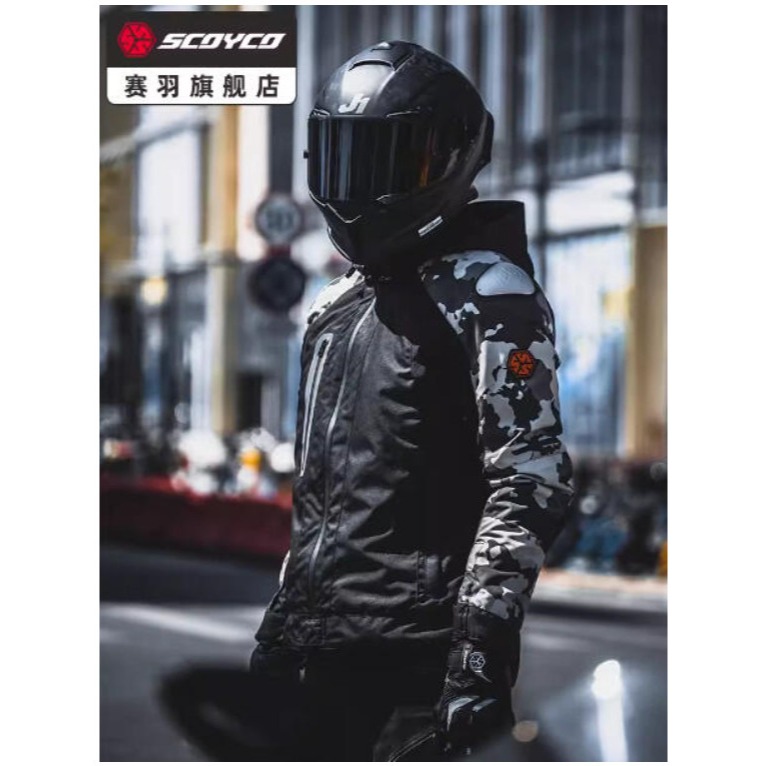 官方原裝｜MOTO_R東北騎士｜Scoyco賽羽JK183烈焰 秋冬季透氣防護迷彩臂騎士套裝-細節圖4