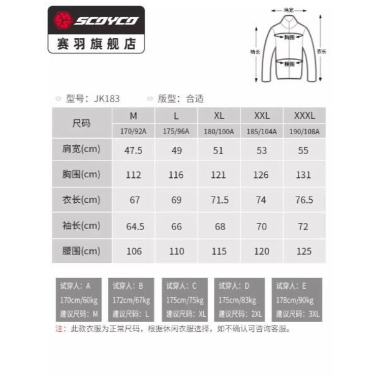 官方原裝｜MOTO_R東北騎士｜Scoyco賽羽JK183烈焰 秋冬季透氣防護迷彩臂騎士套裝-細節圖5