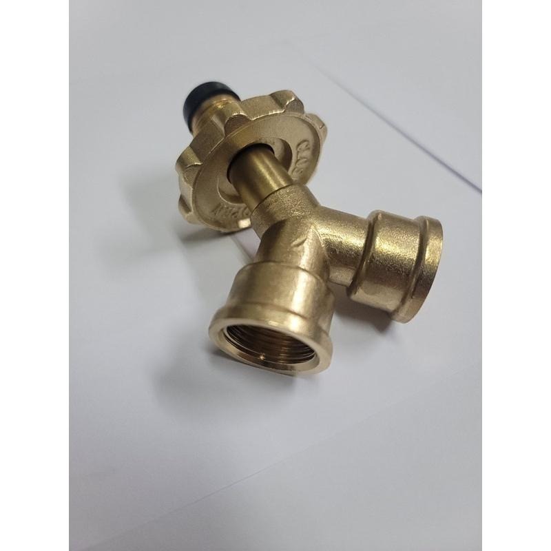 桶裝瓦斯 全銅瓦斯大三通 1對2可接不同調節器-細節圖2