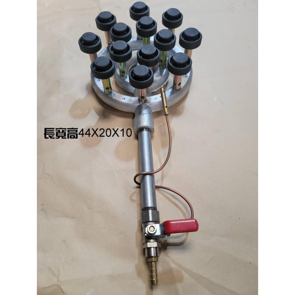 「台灣製造工廠直營」13芯手點黑頭低壓噴火爐（無爐殼爐架）-細節圖3