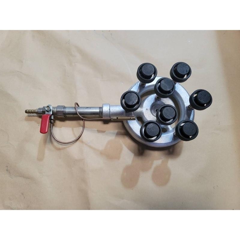 「台灣製造工廠直營」全套 天然/桶裝瓦斯8芯手點黑頭低壓噴火爐 營業用快火爐 黑頭爐 快速爐-細節圖2