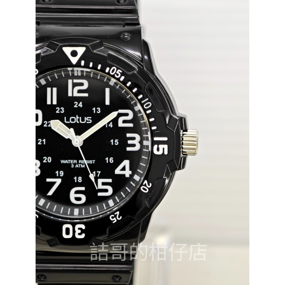 [詰哥] Lotus 防水膠錶 大數字 夜光指針 2108M-細節圖3