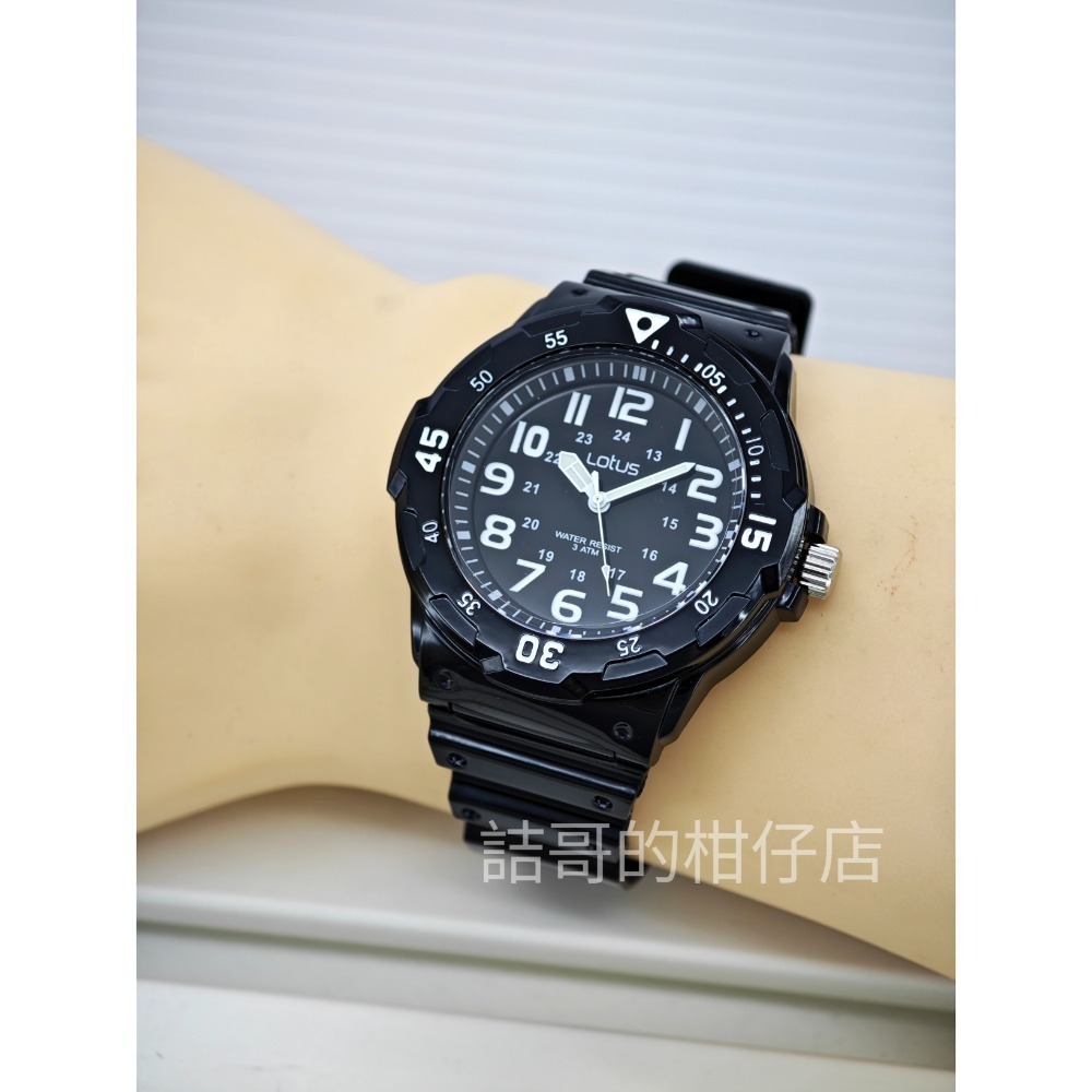 [詰哥] Lotus 防水膠錶 大數字 夜光指針 2108M-細節圖8