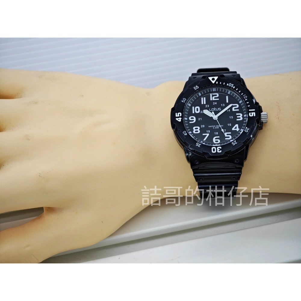 [詰哥] Lotus 防水膠錶 大數字 夜光指針 2108M-細節圖9