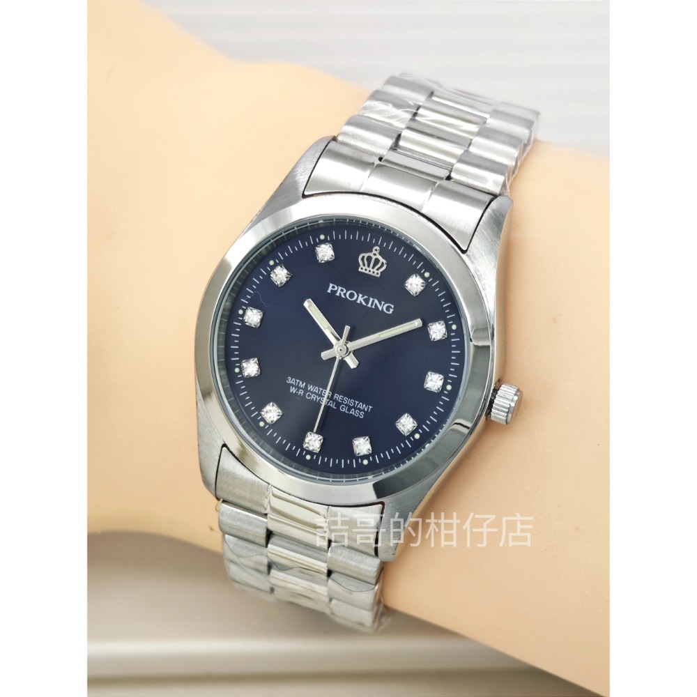 [詰哥] 皇冠 PROKING 台灣品牌 日本機芯 防水手錶 全不鏽鋼材質 夜光指針-細節圖9