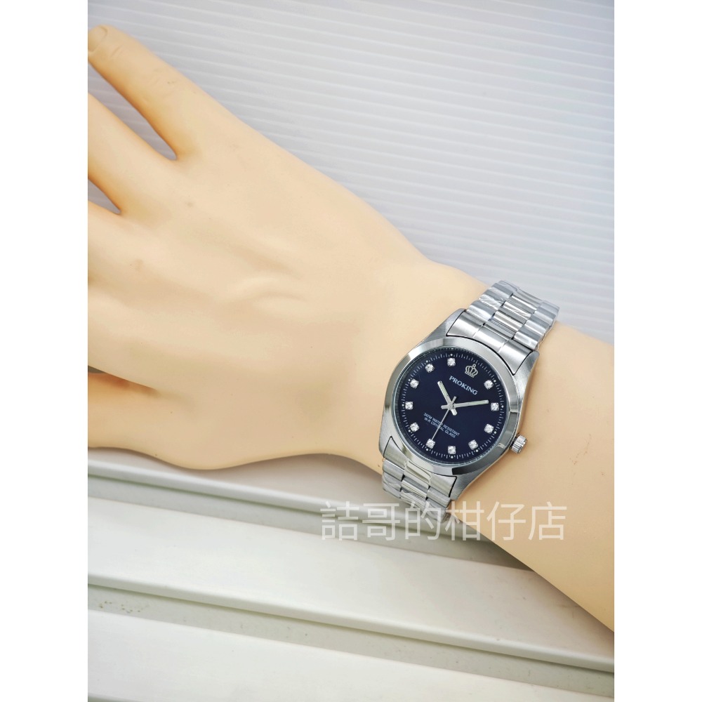 [詰哥] 皇冠 PROKING 台灣品牌 日本機芯 防水手錶 全不鏽鋼材質 夜光指針-細節圖11