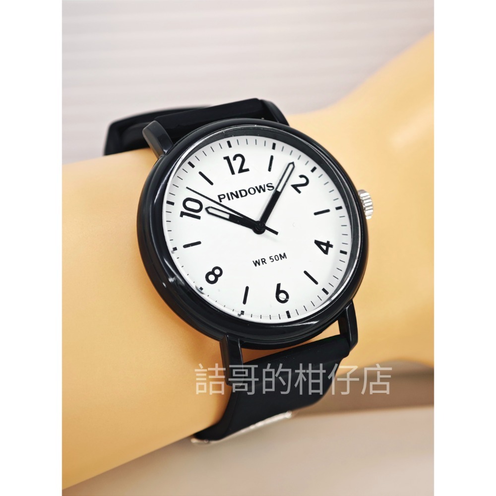 [詰哥] PINDOWS 拼道時 防水手錶 矽膠錶帶 日本石英機芯 PDS-2109-細節圖8