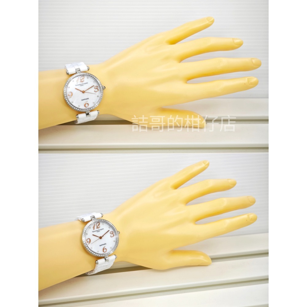 [詰哥] Valentino Coupeau 范倫鐵諾 女錶 陶瓷錶帶 水晶玻璃鏡面 錶框鑲鑽不易掉 61323-細節圖7