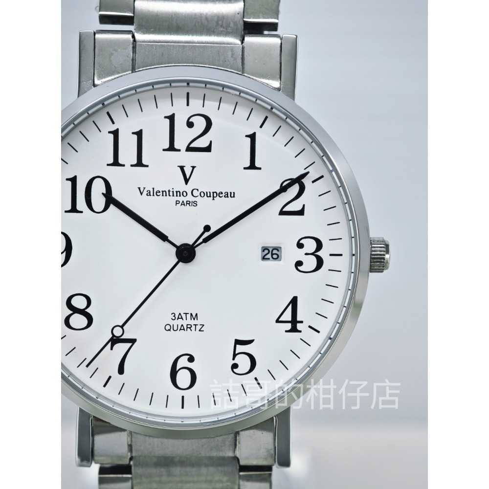 [詰哥] Valentino Coupeau 范倫鐵諾 61605AAS 情侶對錶 錶體不鏽鋼材質 日期顯示 防水錶-細節圖5