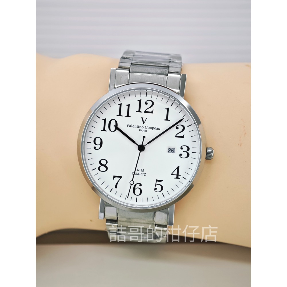 [詰哥] Valentino Coupeau 范倫鐵諾 61605AAS 情侶對錶 錶體不鏽鋼材質 日期顯示 防水錶-規格圖11