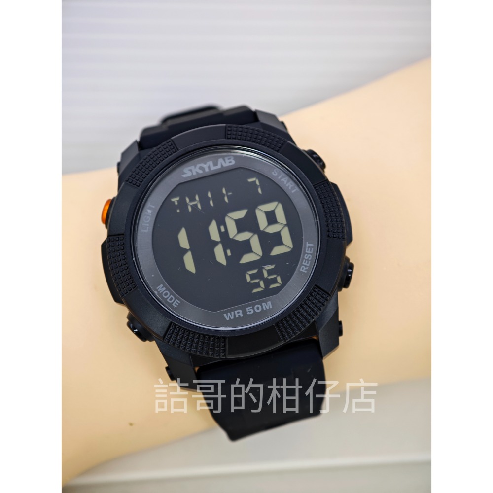 [詰哥] SKYLAB 防水電子錶 CV5284 矽膠錶帶 鬧鐘 碼表-細節圖7