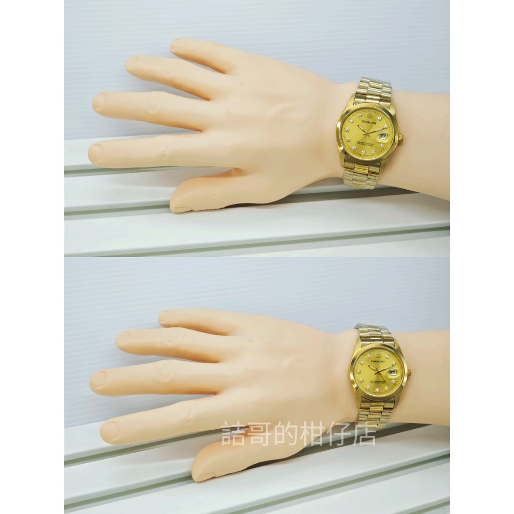 [詰哥](贈電池)皇冠 PROKING 台灣品牌 日本石英機芯(含日期) 防水手錶 不鏽鋼材質-細節圖6