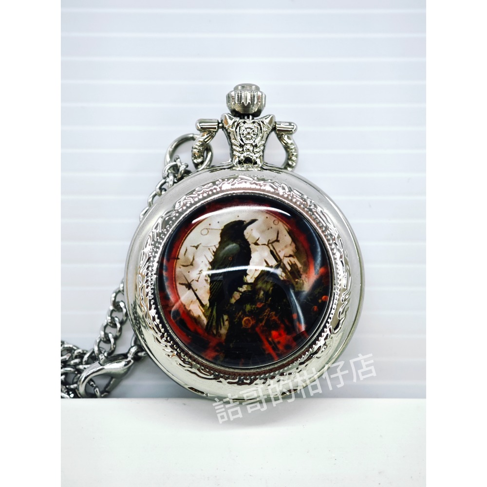 懷錶 掛錶 插畫風格 掀蓋式 翻蓋式 項鍊 新潮懷錶-規格圖7