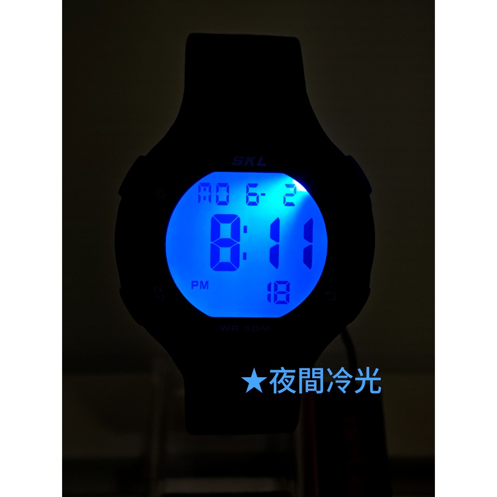 [詰哥] SKYLAB 防水電子錶 矽膠錶帶 鬧鐘 碼表 冷光 SP1534M-細節圖5