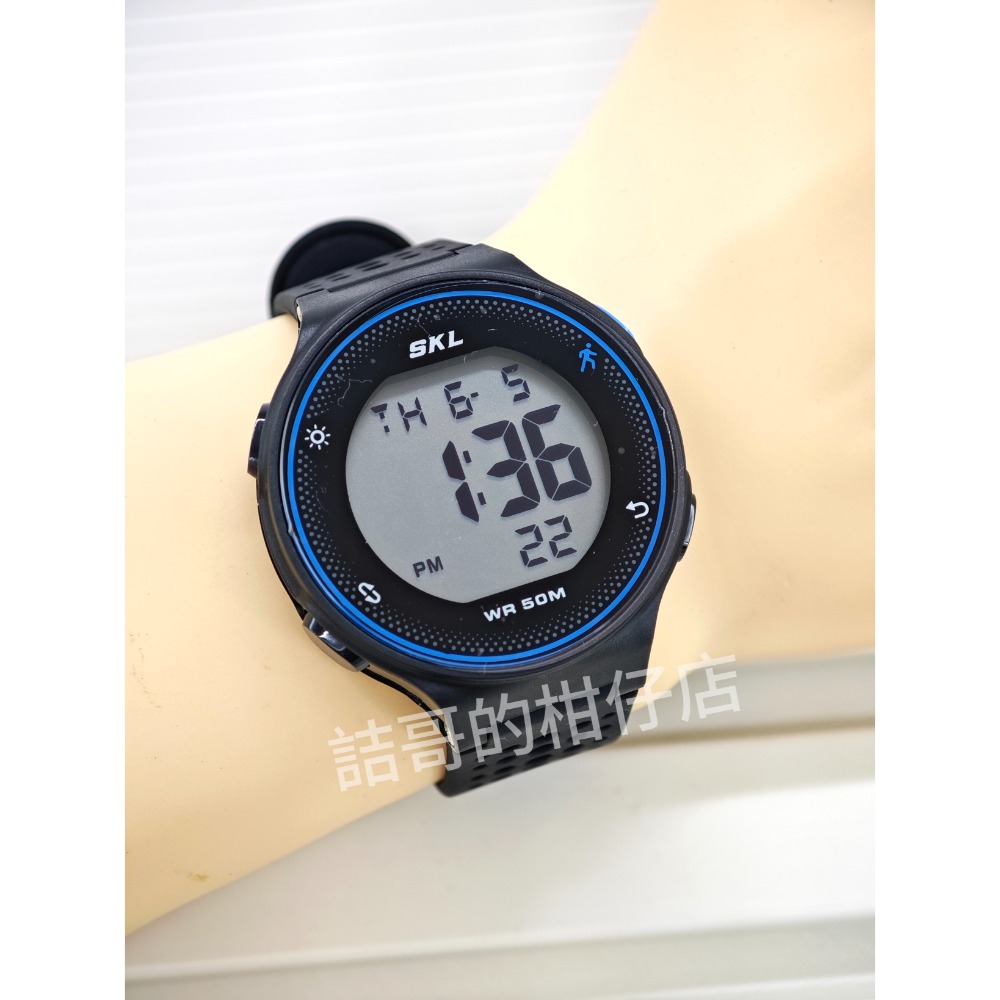 [詰哥] SKYLAB 防水電子錶 矽膠錶帶 鬧鐘 碼表 冷光 SP1534M-細節圖7