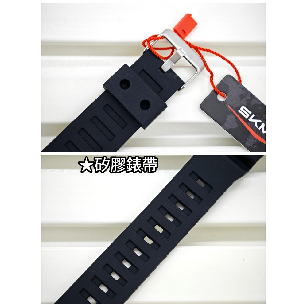 [詰哥] SKMEI 時刻美 防水電子錶2522 矽膠錶帶 鬧鐘 碼表 第二時區 倒計時 防水5ATM-細節圖3