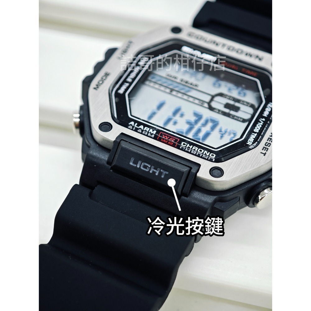 [詰哥] SKMEI 時刻美 防水電子錶2522 矽膠錶帶 鬧鐘 碼表 第二時區 倒計時 防水5ATM-細節圖7