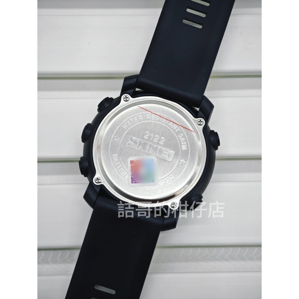 [詰哥] SKMEI 時刻美 電子錶2122 大款大字體防水手錶 鬧鐘 碼表 第二時區 倒計時 冷光 5ATM-細節圖4