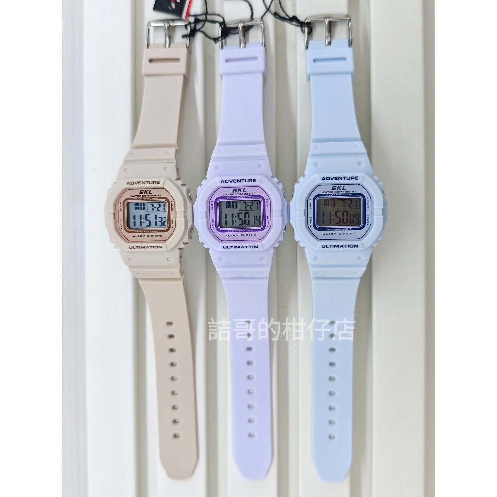 [詰哥] SKYLAB 防水電子錶 SP1373L 鬧鐘 碼表 夜間冷光-細節圖2